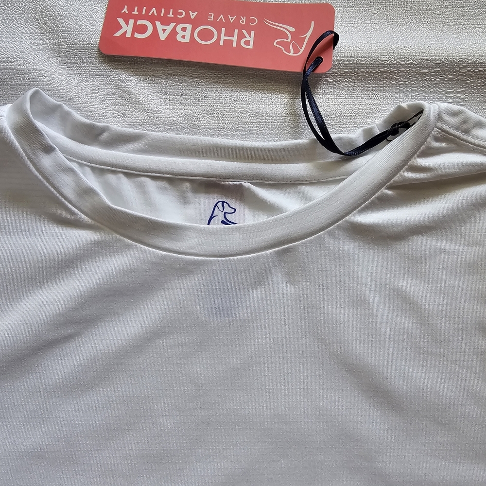 NWT‎ Rhoback Womens Short Sleeve Crop Top Size Large - Picture 3 of 10
